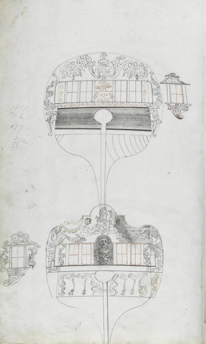 J. White, draught book of ship designs, c.1764..jpg