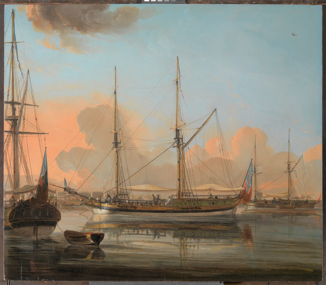 The 'Charlotte of Chittagong' and other vessels at anchor in the River Hoogli-1797.jpg