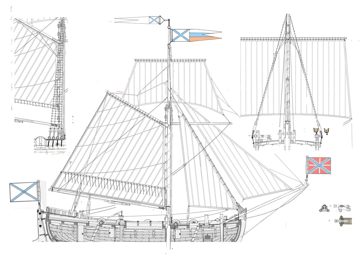 рангоут паруса и такеллж бота. м.jpg