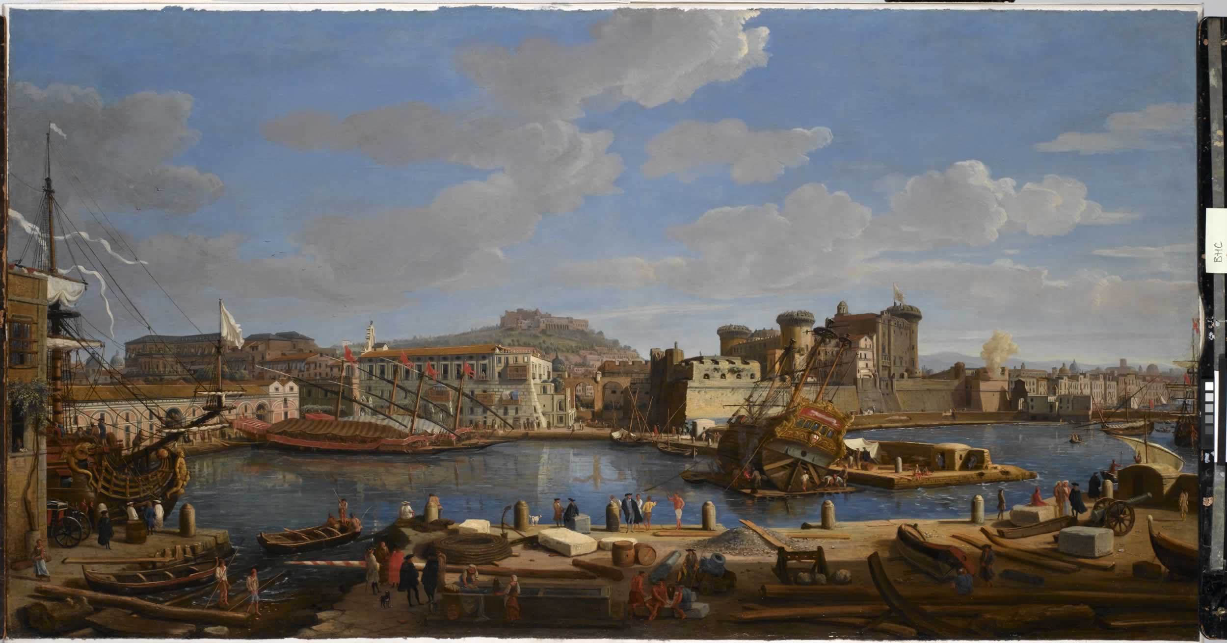 The Darsena delle Galere and Castello Nuovo at Naples.jpg