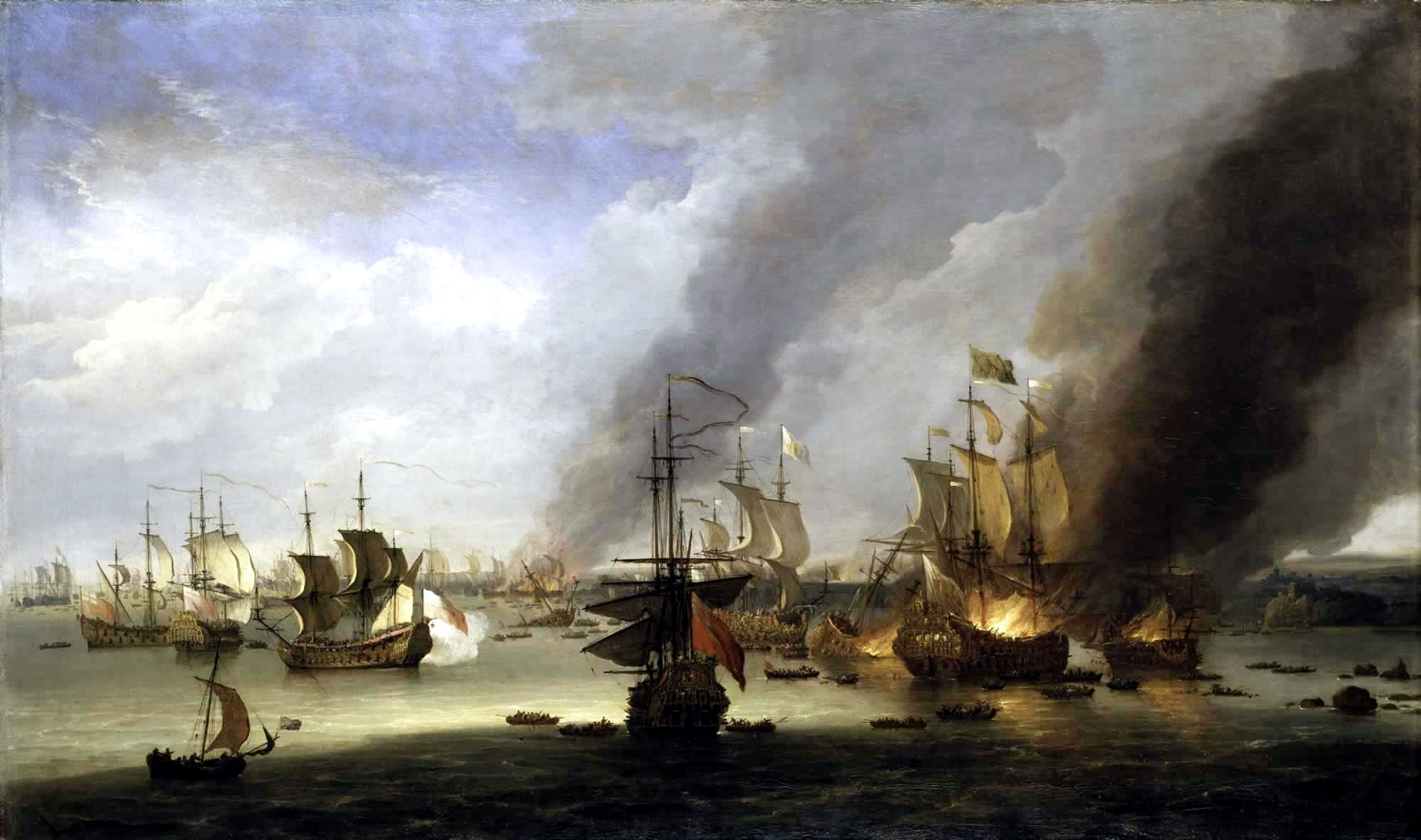 Destruction of the Soleil Royal at the Battle of La Hogue, 23 May 1692.jpg