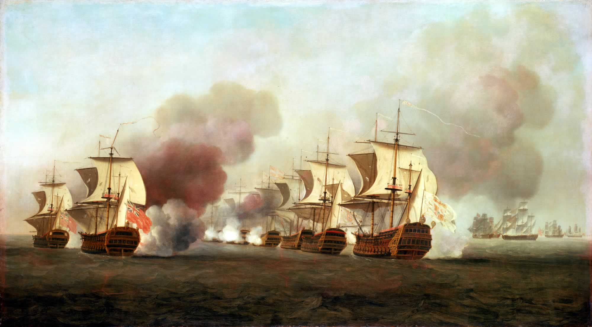 End of Knowles' action off Havana, 1 October 1748.jpg