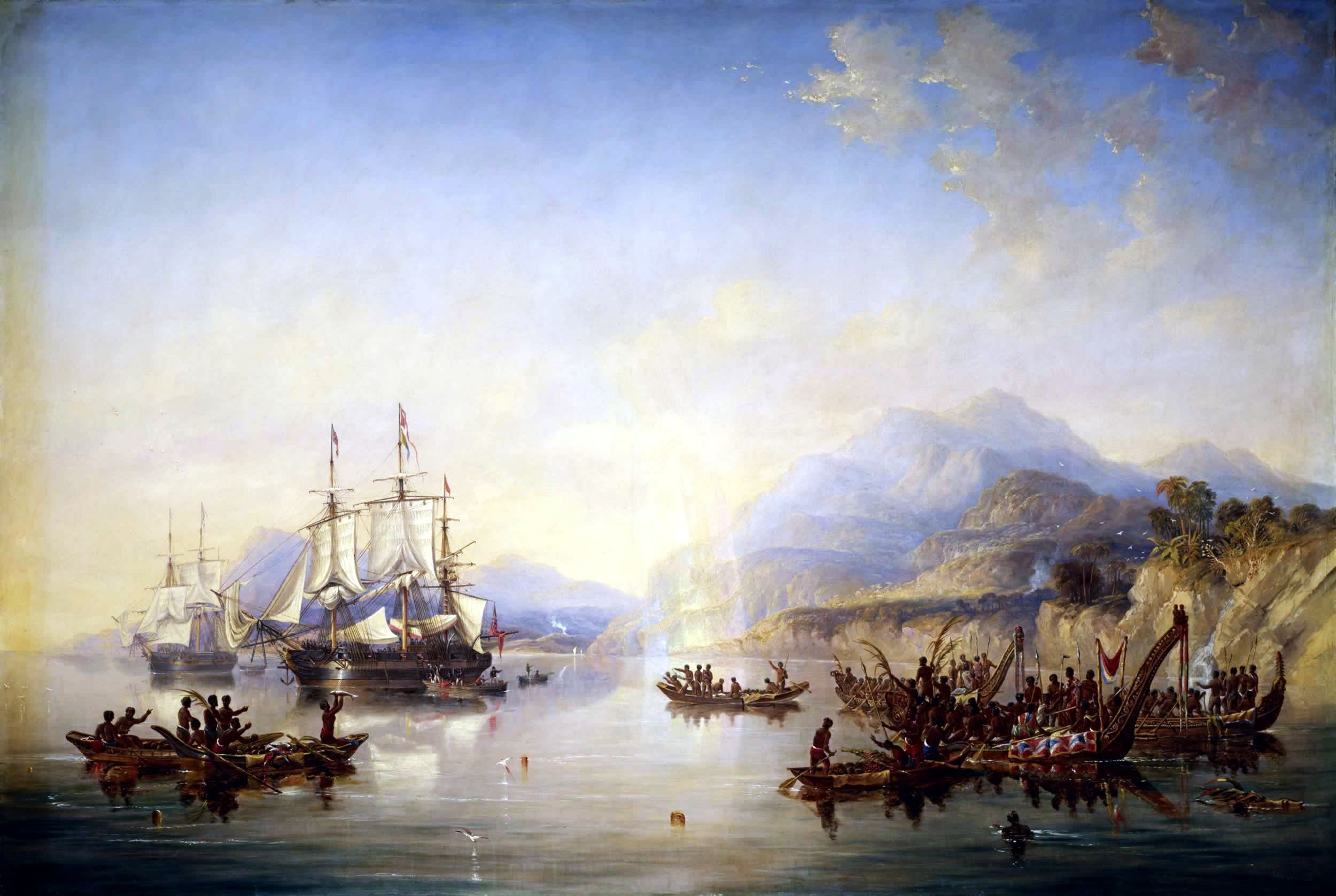 'Erebus' and the 'Terror' in New Zealand, August 1841.jpg