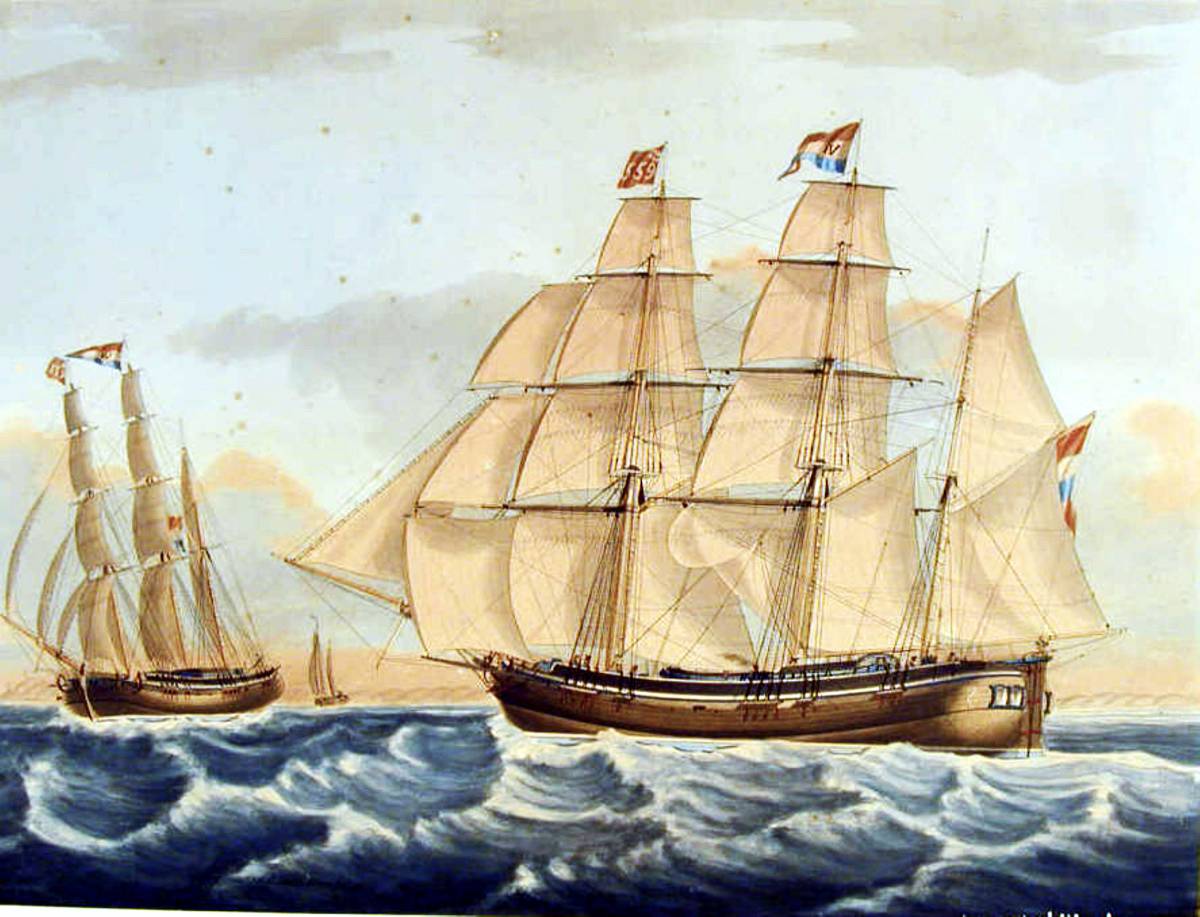 Het driemastgaljootschip 'Axim van Amsterdam'. 1841г.jpg