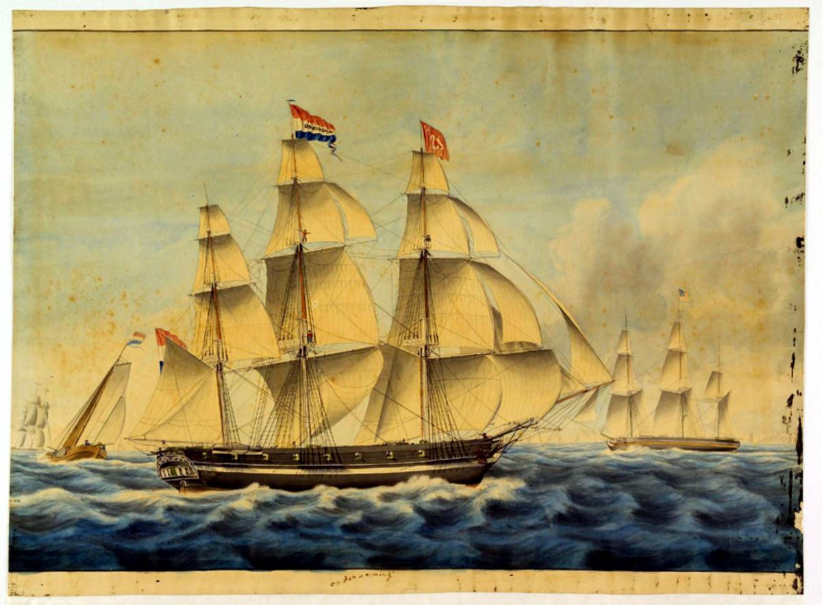 Het fregatschip 'De Onderneming'. 1825г.jpg