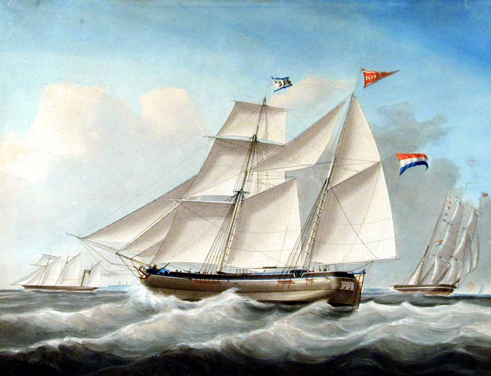 Het kofschip 'Maria'. 1854г.jpg