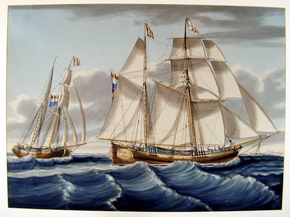 Het schoenerkofschip 'Gouverneur Baron van Zuylen van Nyevelt'. 1844г.jpg
