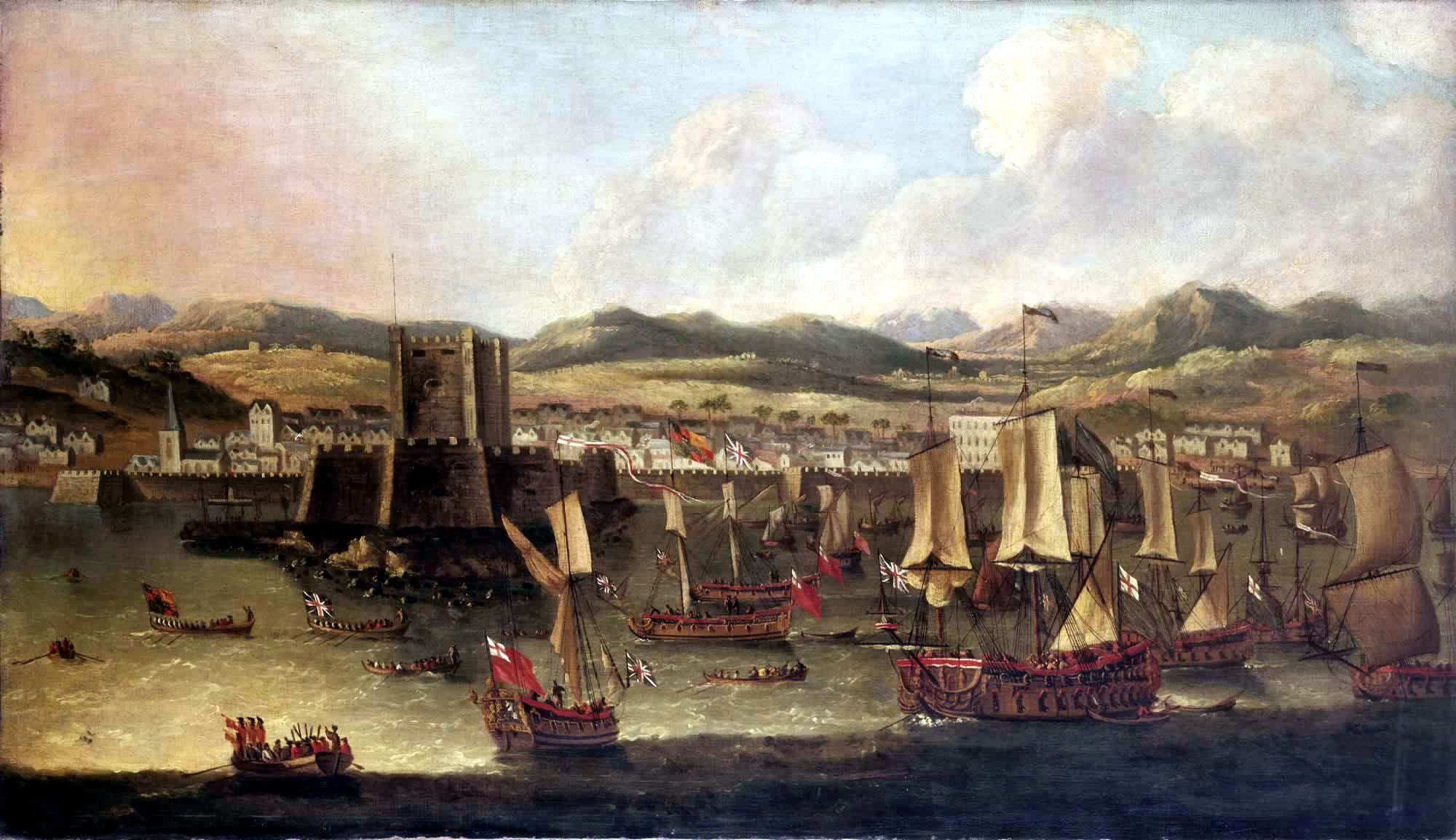 Landing of William III at Carrickfergus, 14 June 1690.jpg