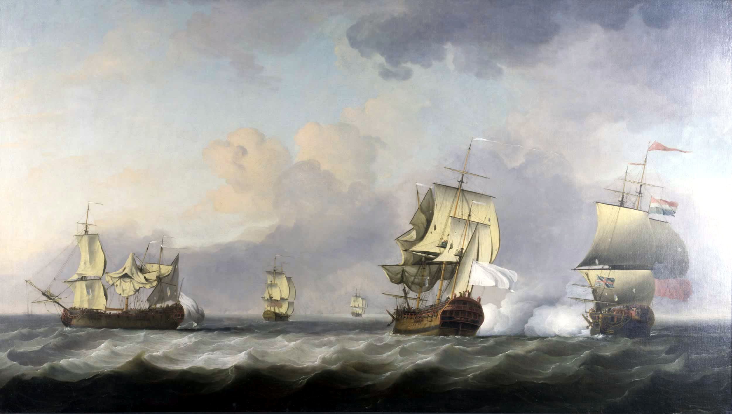 The Capture of the ''Marquise d'Antin'' and ''Louis Erasme'' by the English Privateers ''Duke'' and ''Prince Frederick''.jpg