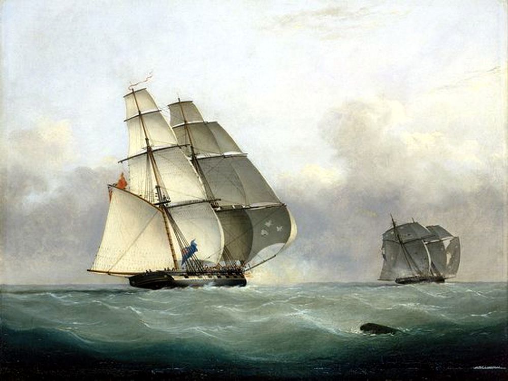 The capture of the slaver Gabriel by HMS Acorn, 6 July 1841.jpg