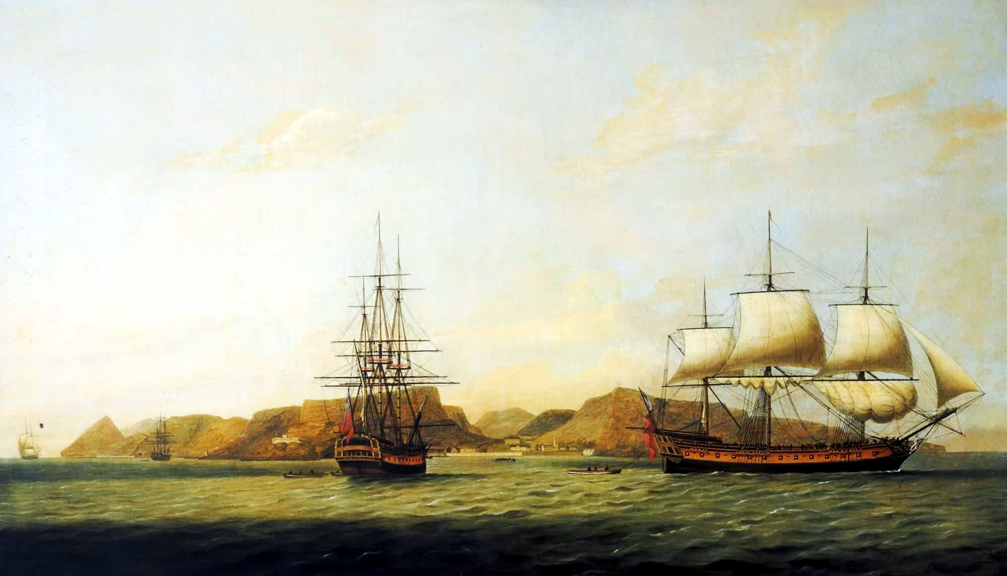 The East Indiaman 'Northumberland' off Saint Helena.jpg